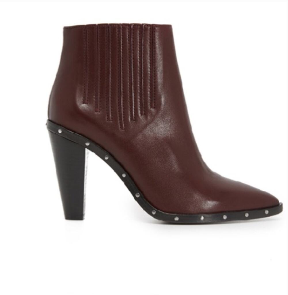 IRO Lieve Bootie Shoes in Burgundy NEW Sz 7 - Picture 14 of 14